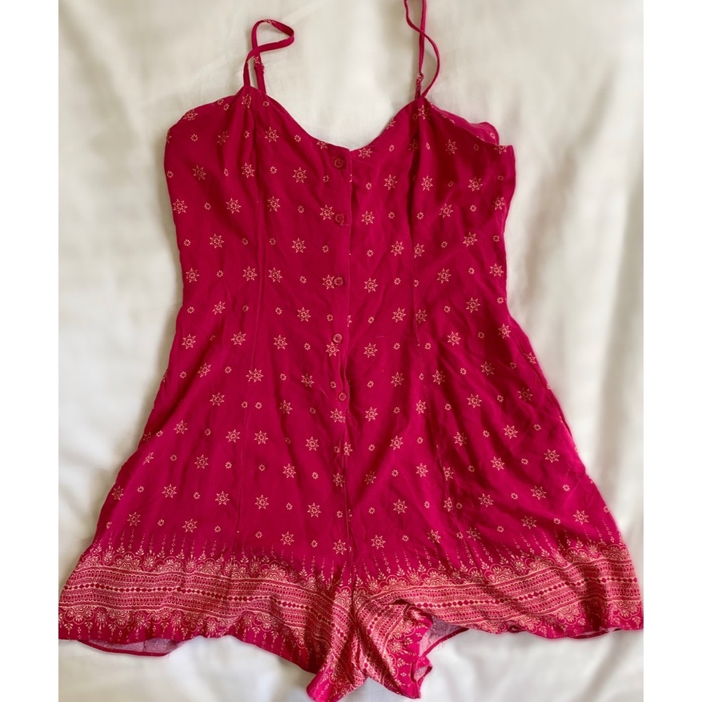 Mudd Raspberry romper